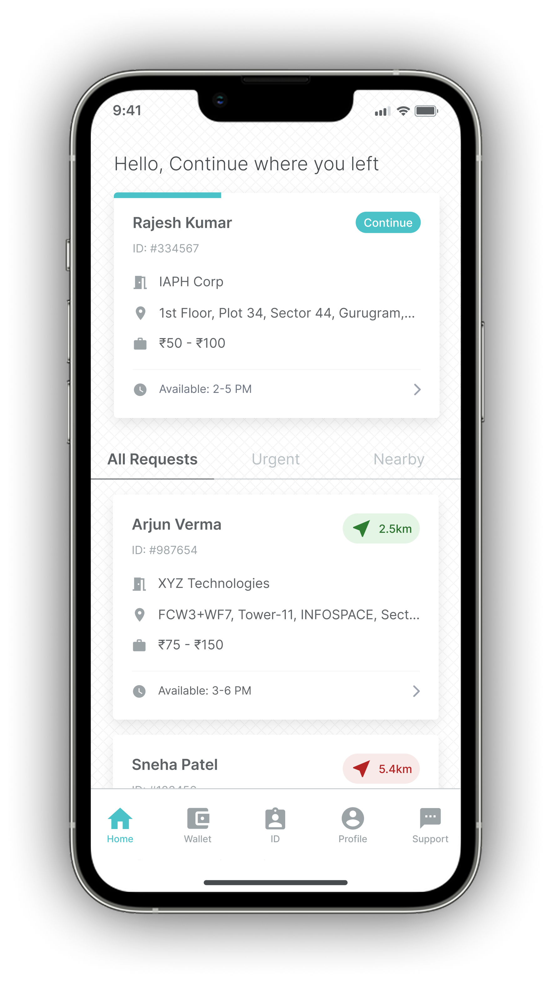 ONGRID App Screenshot